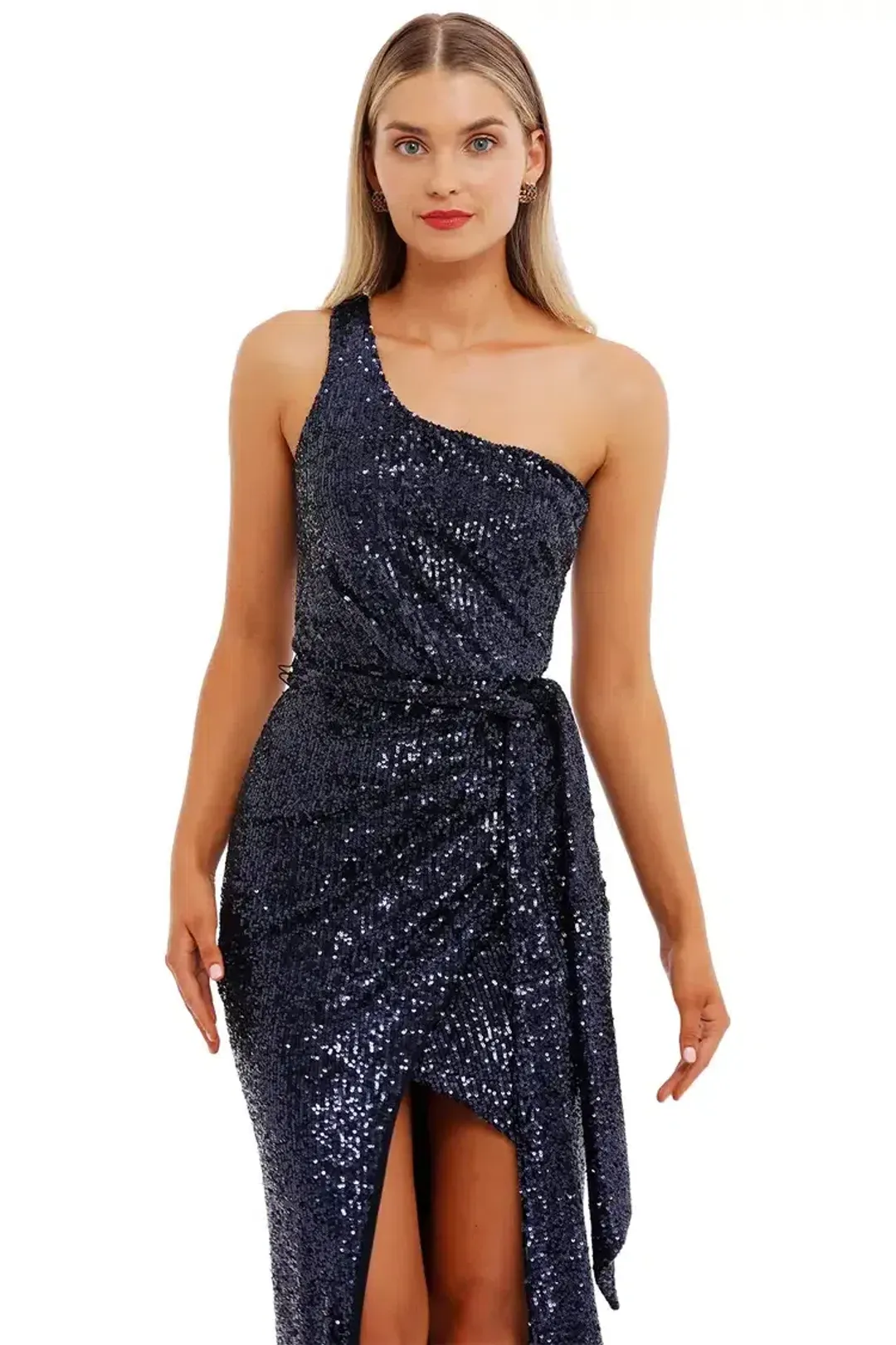 Nookie Palazzo Gown in Navy Size 10 for rent on The Volte - main image