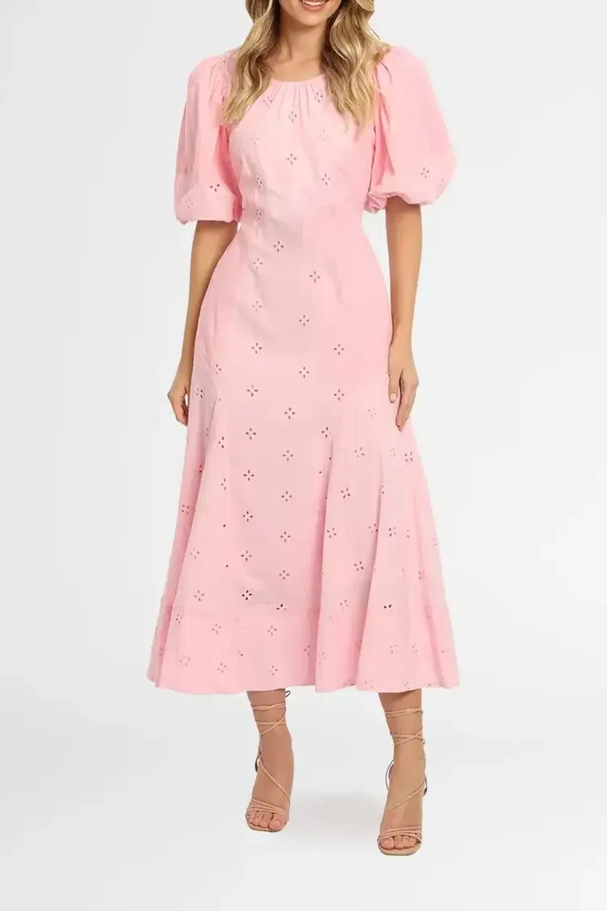 Saint Armont Lumière Midi Dress in Pink Size 10 - Image 1