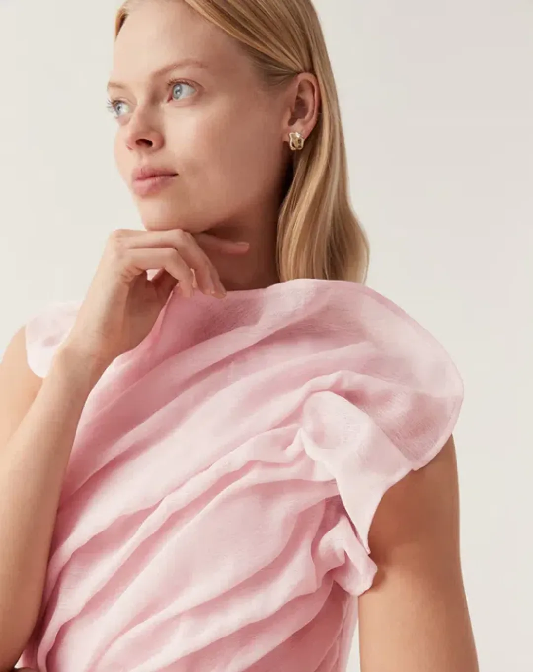 Aje Genesis Dress Soft Pink Size 8 for rent on The Volte - main image