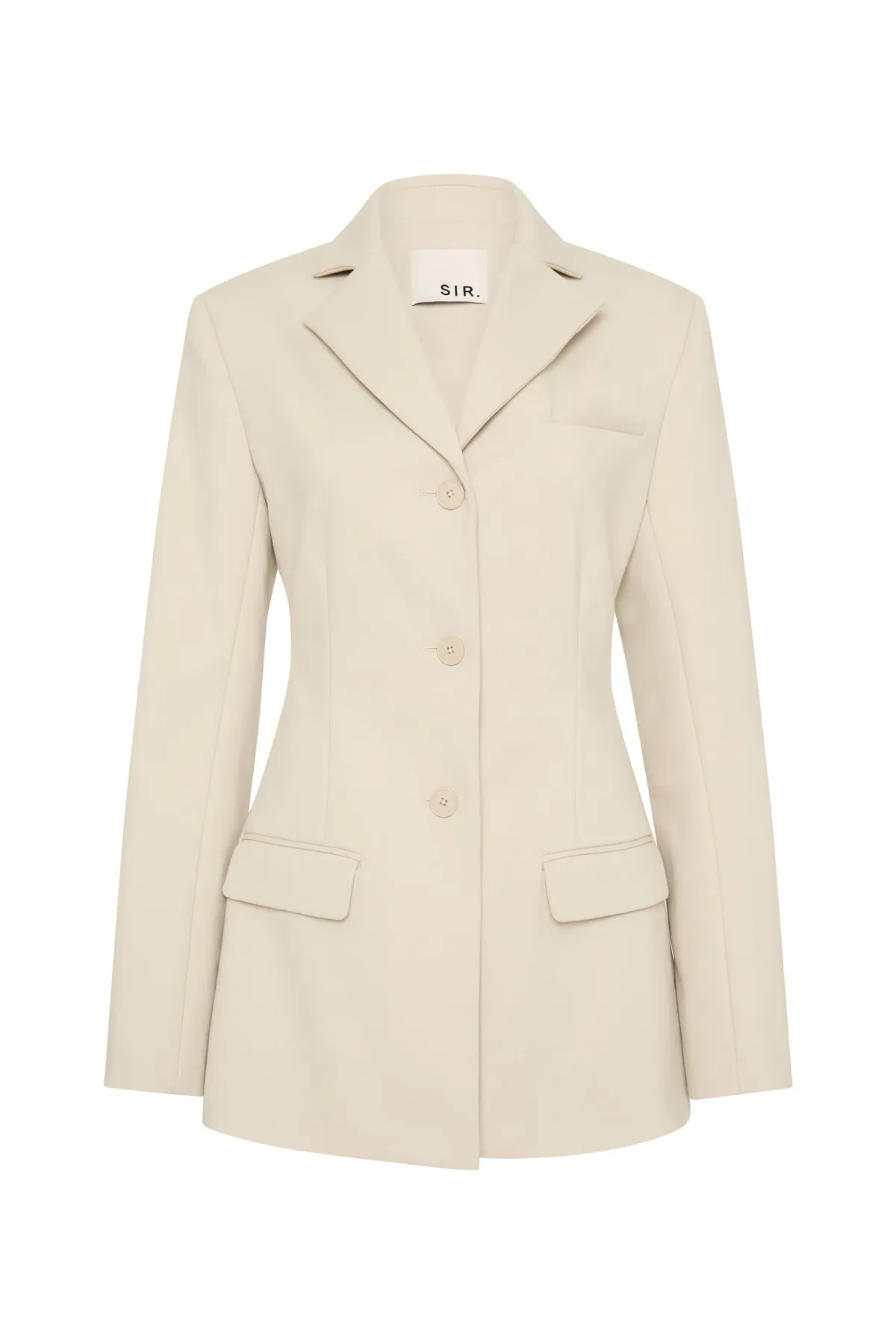 Sir The Label Musee Contoured Blazer  Ecru Size 3 / AU 12  - Image 3