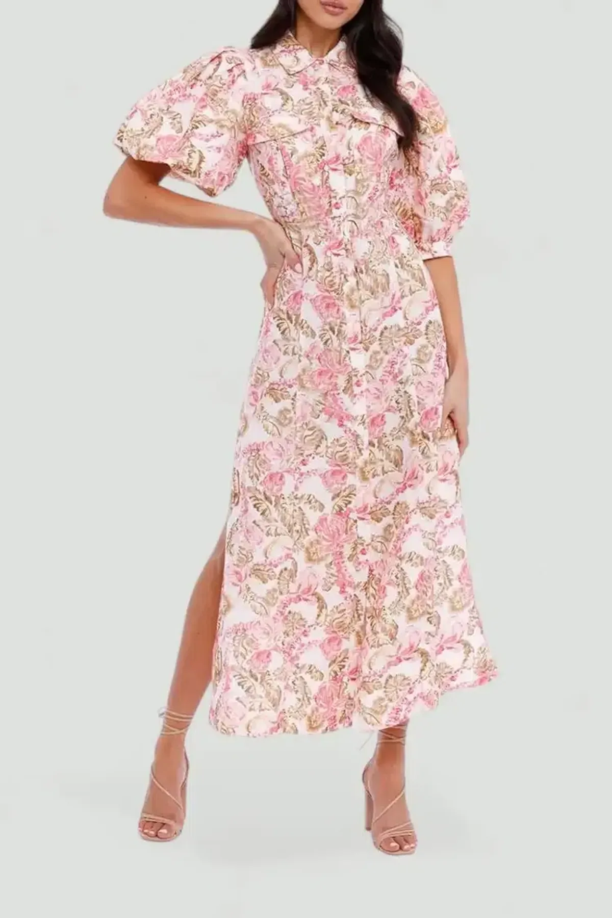 Significant Other Deanna Dress in Sangria Floral Size 6 - Image 2
