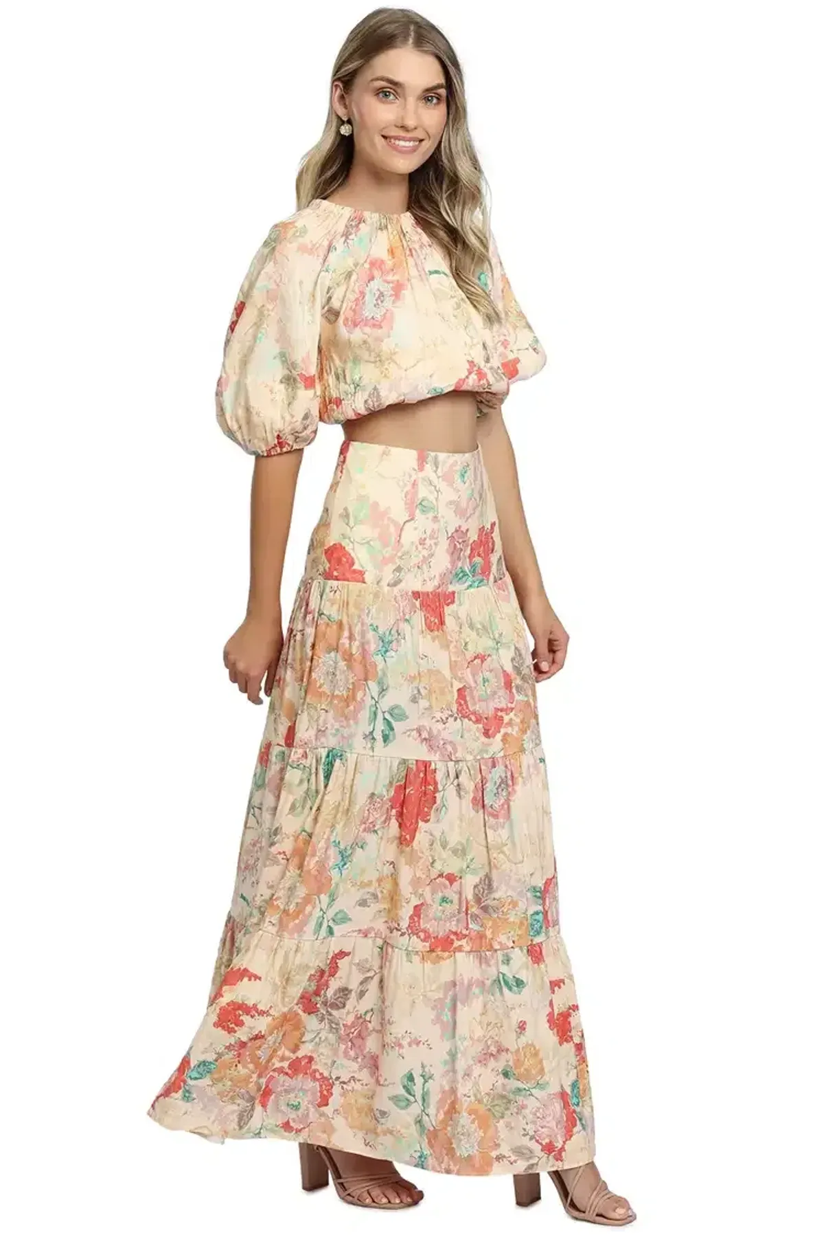 Significant Other Salvador Top and Skirt Set in Picnic Peonies Size 14 - Image 1