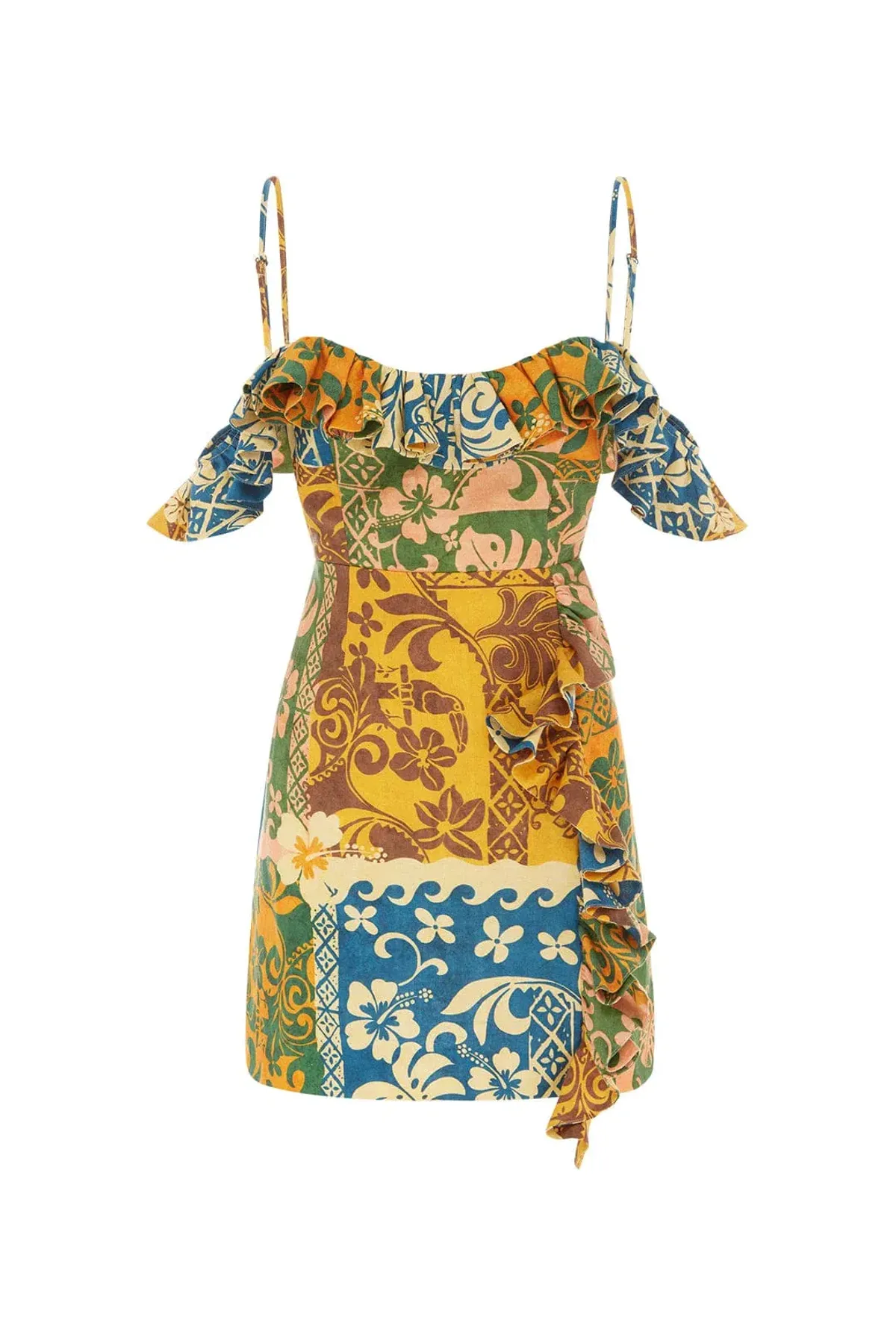 Alemais Archie Flounce Mini Dress Print Size 10 - Image 5