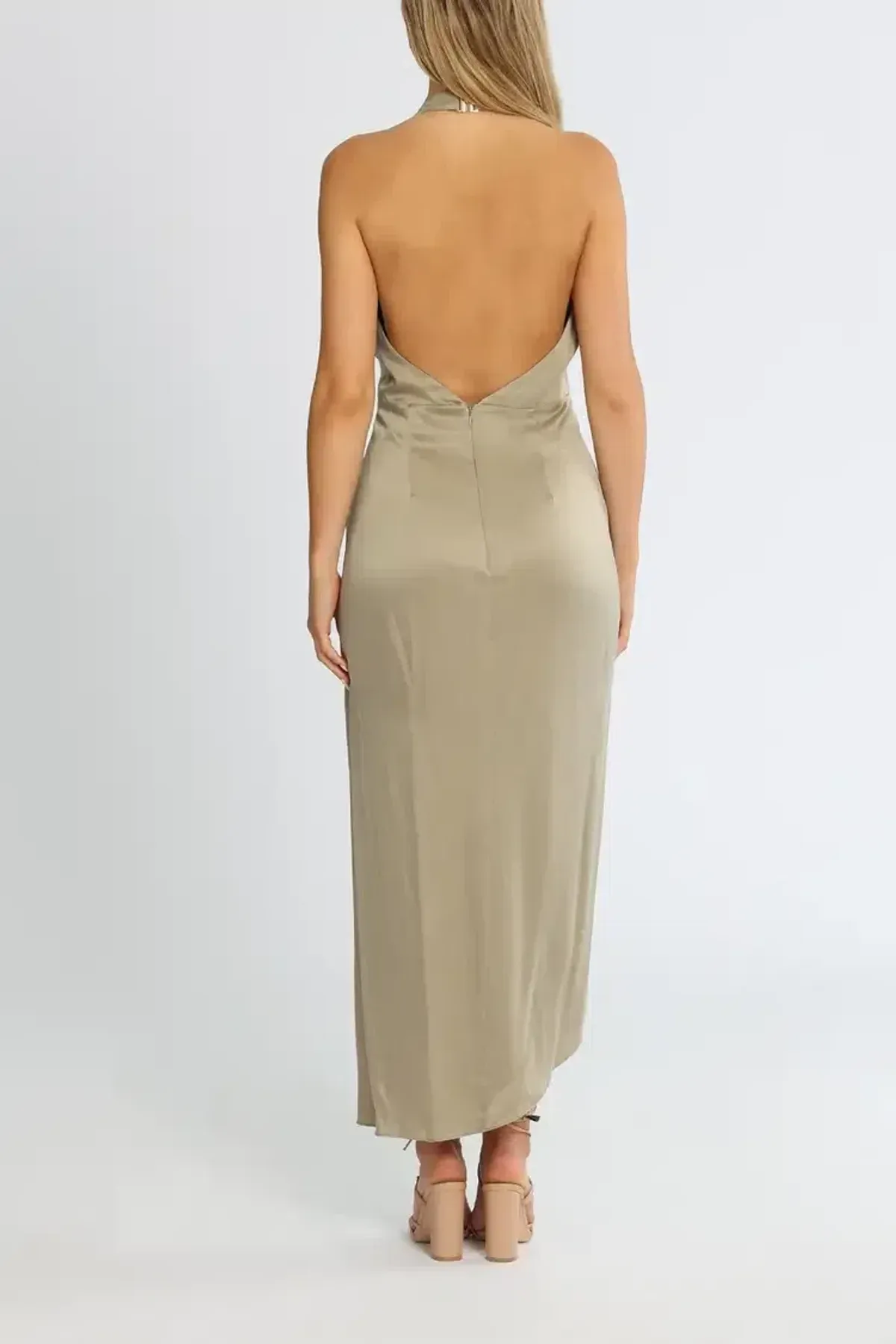 Significant Other Elaine Dress in Khaki Size 8 - Image 3