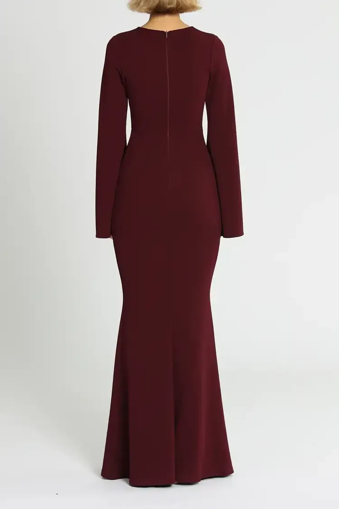 Pasduchas Amaryllis Gown in Wine Size 8 for rent on The Volte - main image