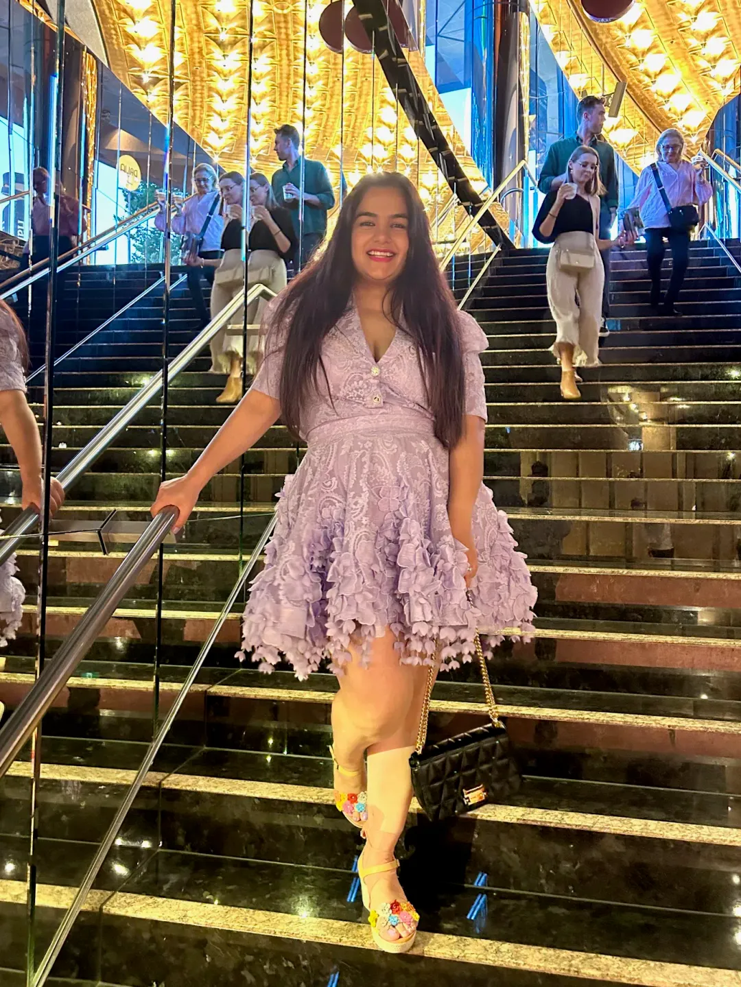 Zimmermann High Tide Lace Blouse & Flip Mini Skirt Set Periwinkle Size 3 / AU 14 for rent on The Volte - main image