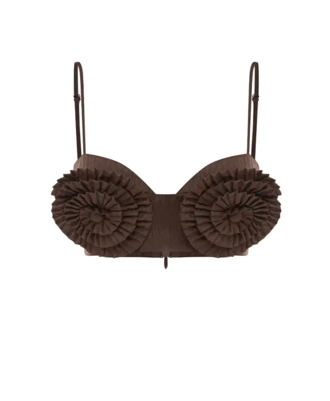 Alemais Helix Crop Top Brown Size 8 for rent on The Volte - main image