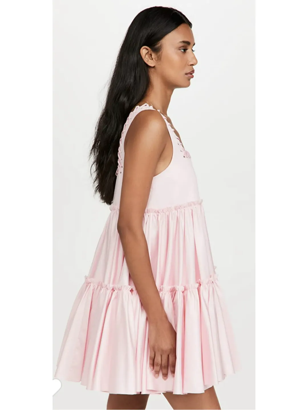 Aje Hushed Mini Dress Pink Size AU 12 for rent on The Volte - main image