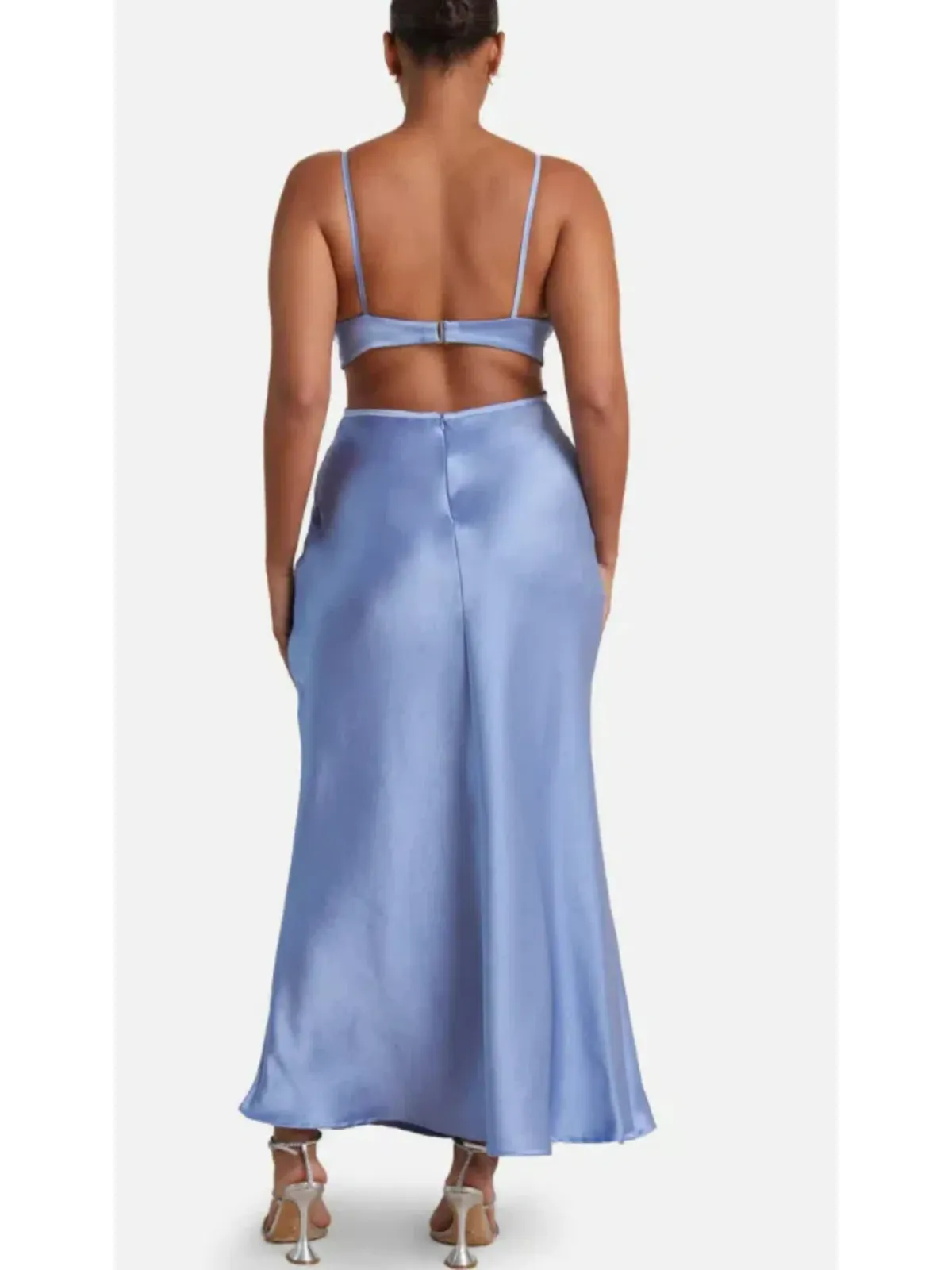 Bec & Bridge Veronique Maxi Dress Blue Size AU 8 - Image 3