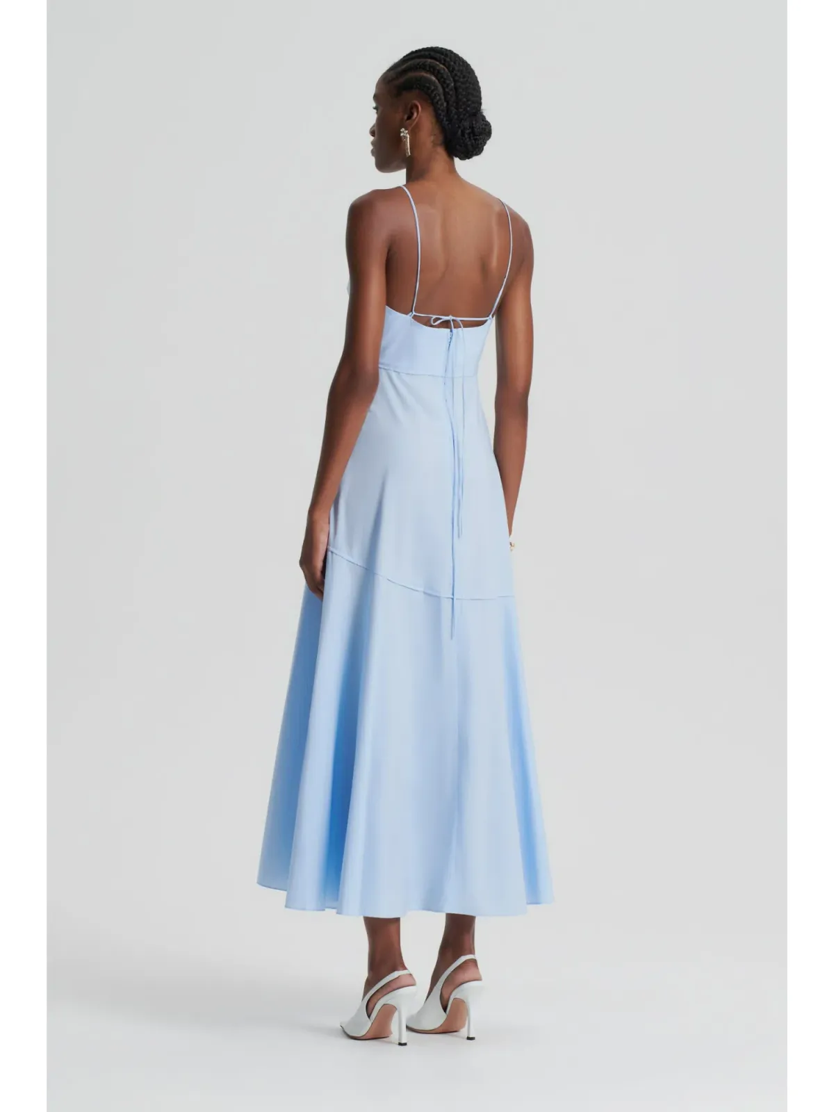 Scanlan Theodore Parachute Dress Tinted Blue Size AU 6 - Image 2