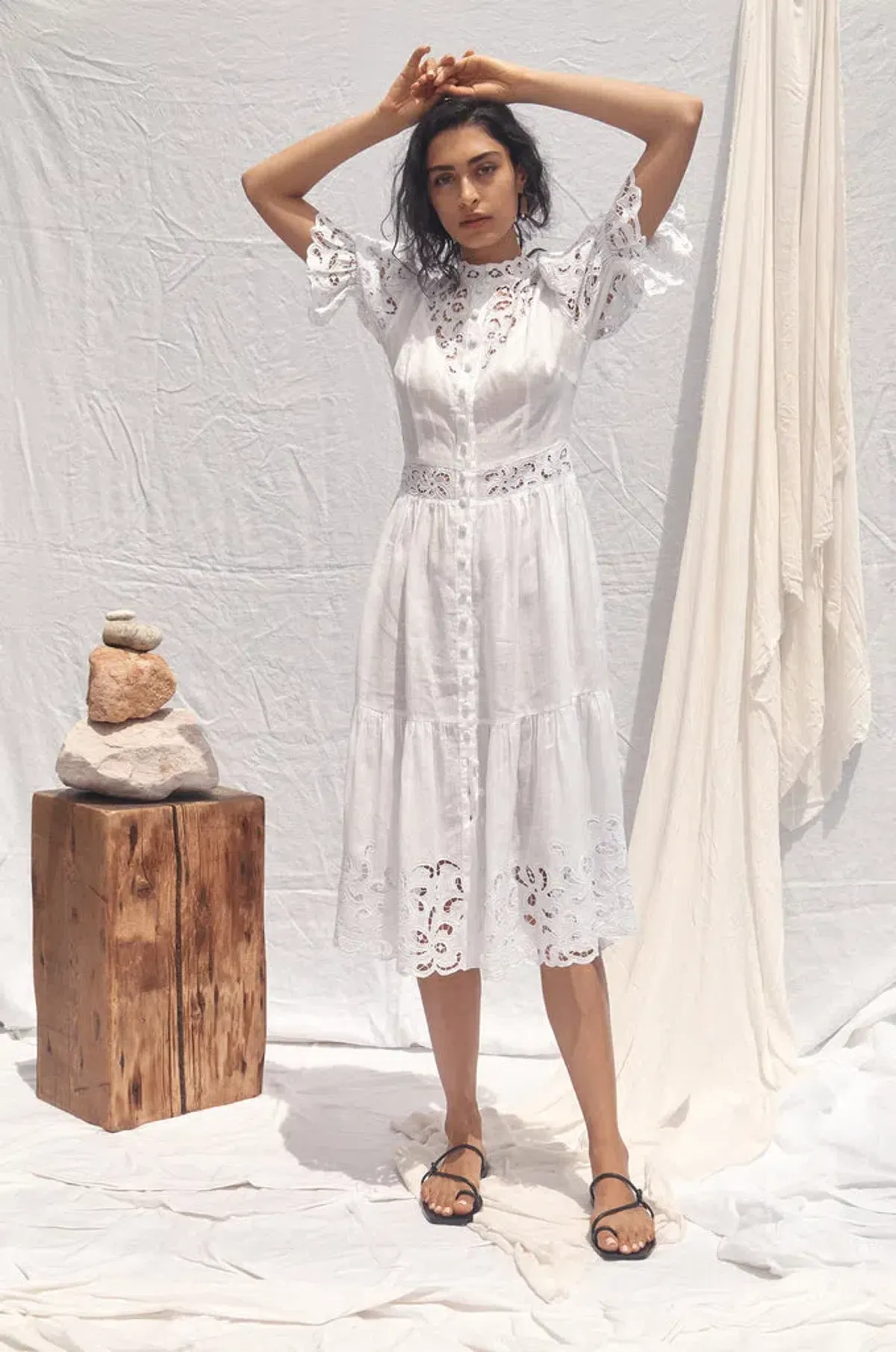 All That Remains Patience Dress White Size 10 - Image 1