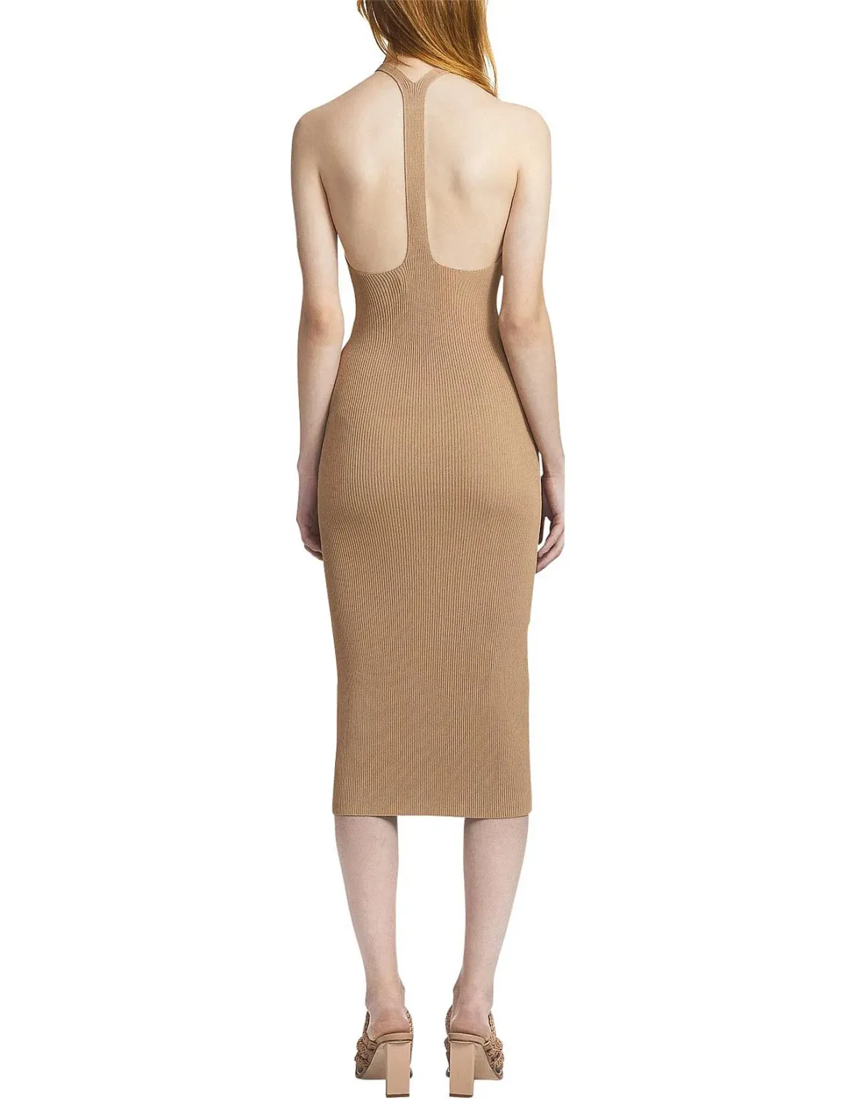 Dion Lee Lustrate Fork Dress Beige Size 10 - Image 2