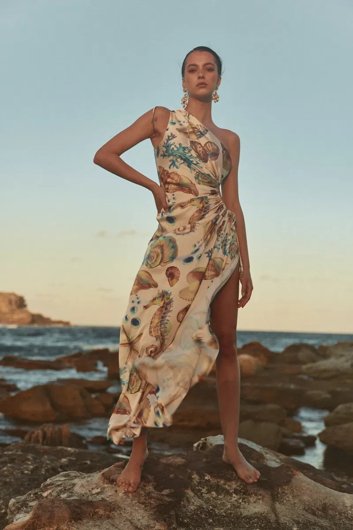 Sonya Moda Nour Seashell Dress Print Size 12 - Image 3