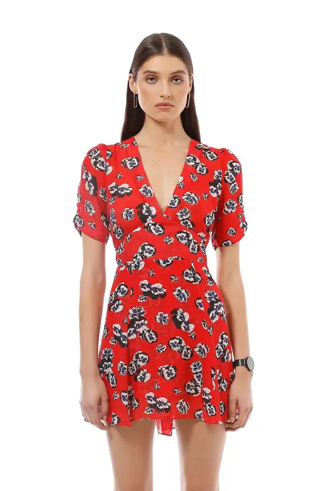 Realisation Par Ozzie Mini Dress Red Size 6 for rent on The Volte - main image