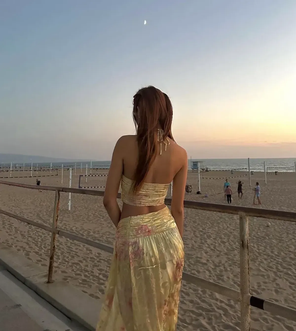 LoveShackFancy Balton Top and Chance Maxi Skirt Set Yellow Melon Size 8 - Image 7