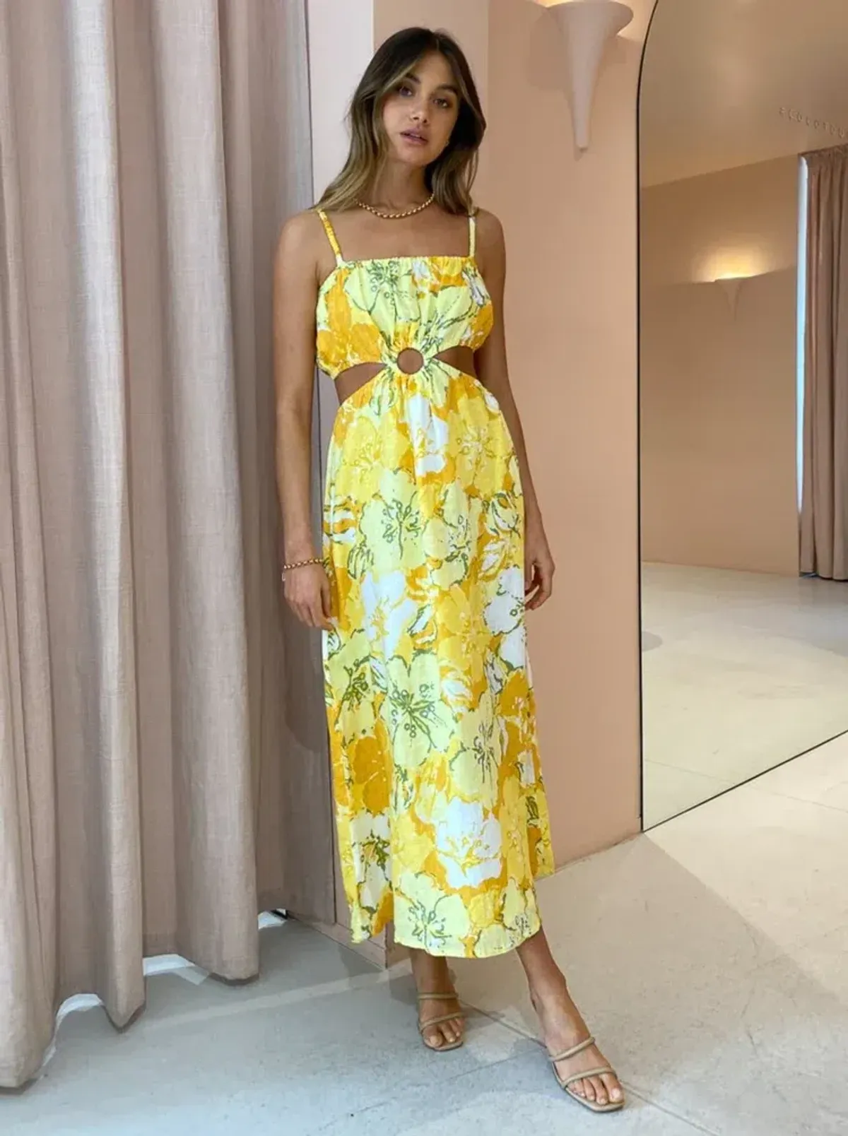 Faithfull the Brand El Rio Maxi Dress Loretta Floral Print Size 8 - Image 1