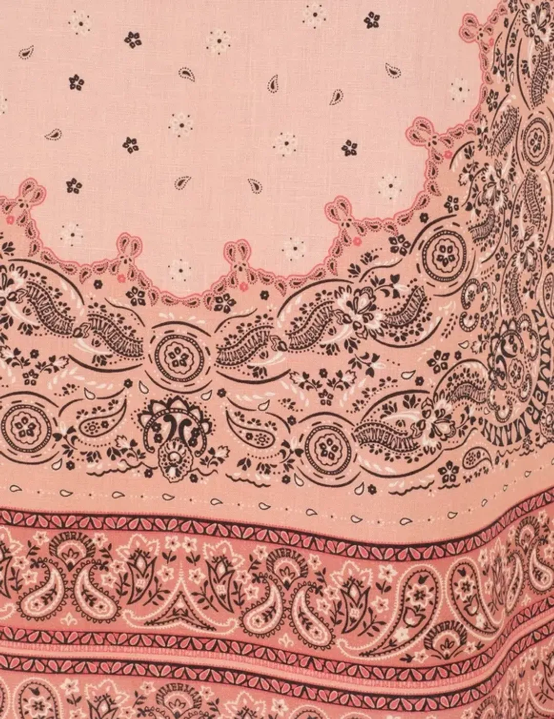 Zimmermann Matchmaker Frilled Midi Pink Bandana Size 3 / AU 14 for rent on The Volte - main image