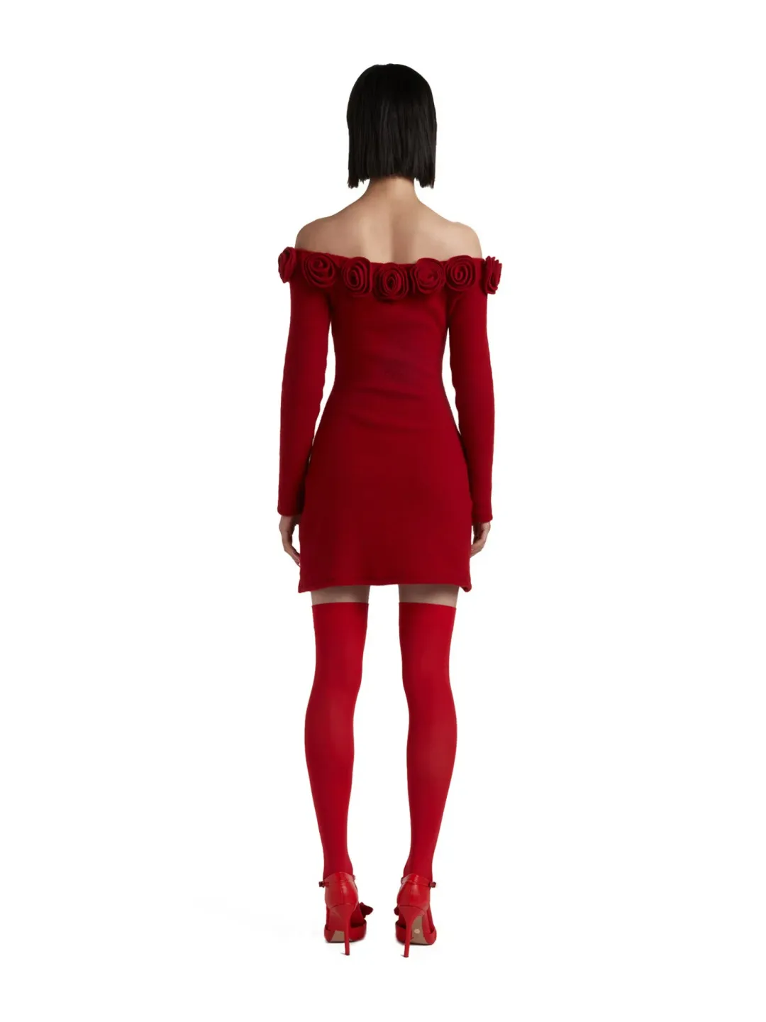 Mirae Paris Carlota Cherry Mini Dress Red Size AU 6 for rent on The Volte - main image