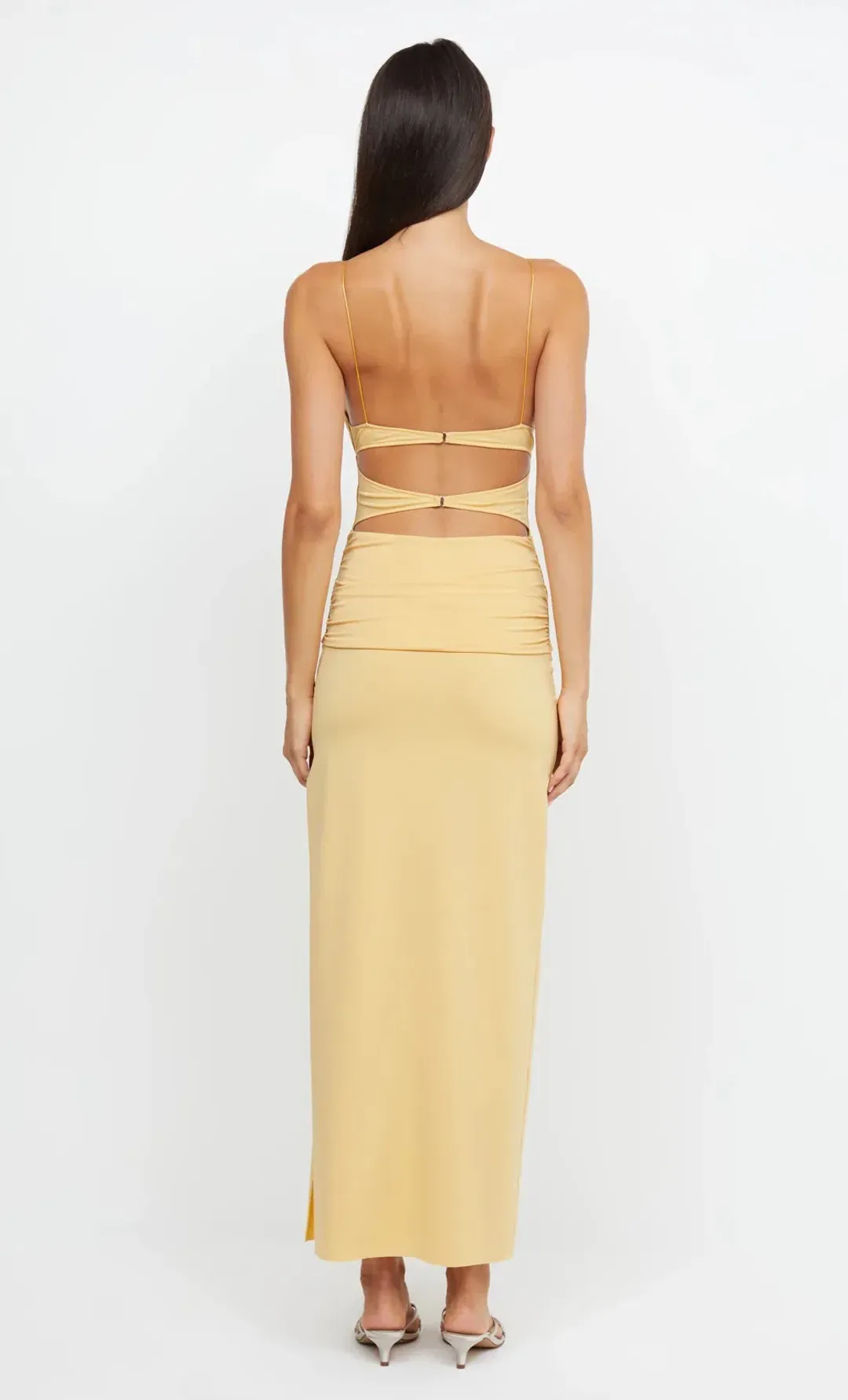 Bec & Bridge Montana Twist Dress Yellow Size 8 for rent on The Volte - main image