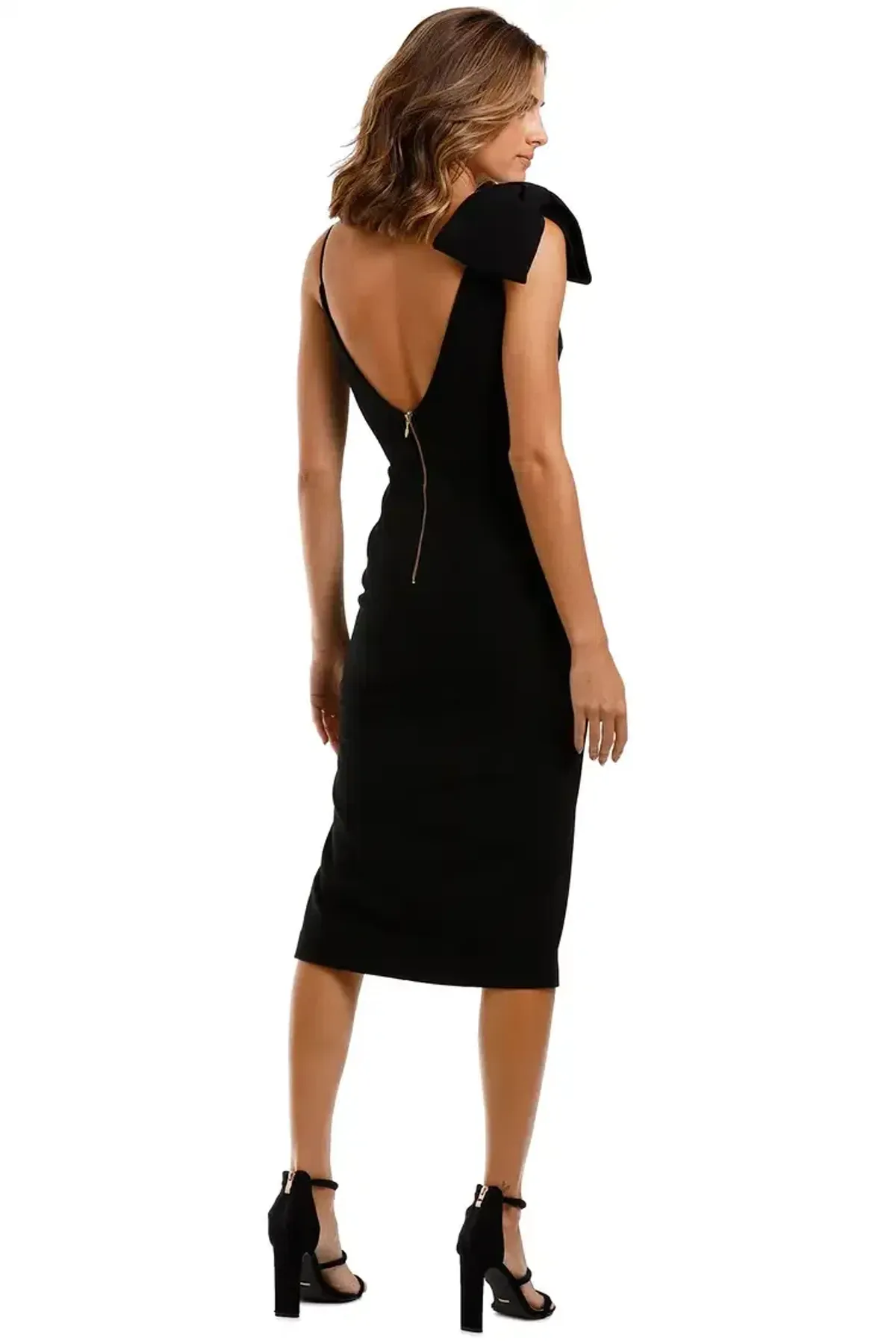 Rebecca Vallance Love Bow Dress in Black Size 10 - Image 3