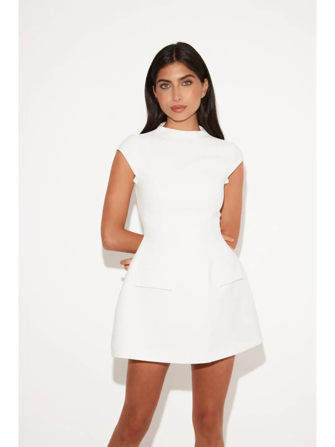 Odd Muse Ultimate Muse Cap Sleeve Dress White Size AU 6 for rent on The Volte - main image