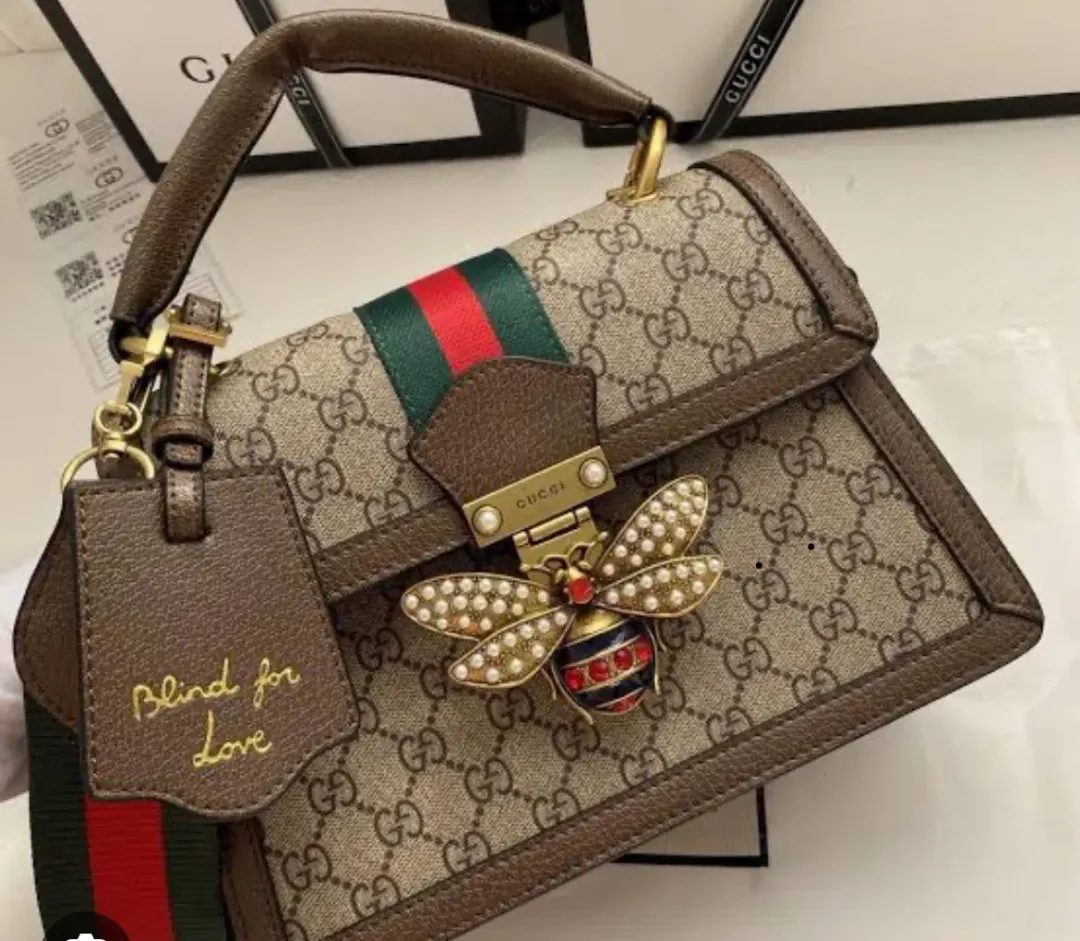 Gucci Queen Margot Bee Clasp Bag for rent on The Volte - main image