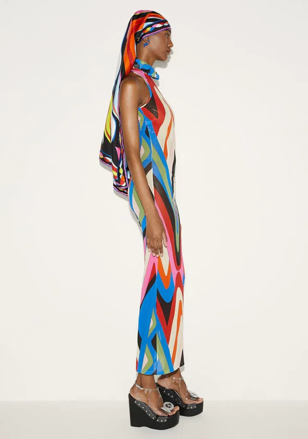 Emilio Pucci Printed Maxi Dress Multi Size S/Au 8 - Image 2