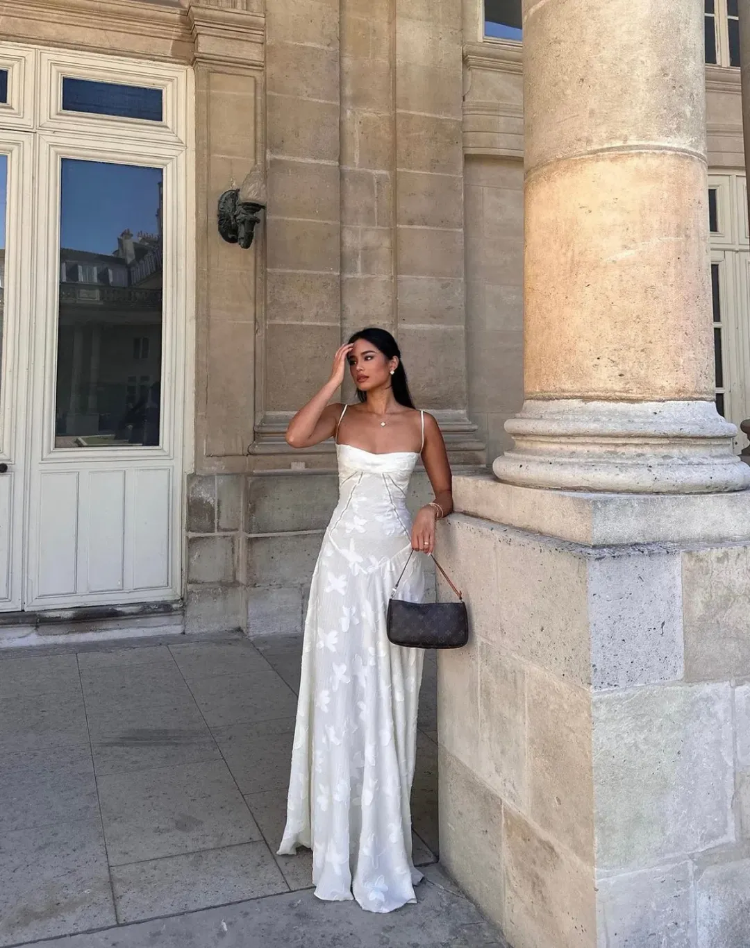 House Of CB Seren Dress In Vintage Cream Size S / AU 8 for rent on The Volte - main image