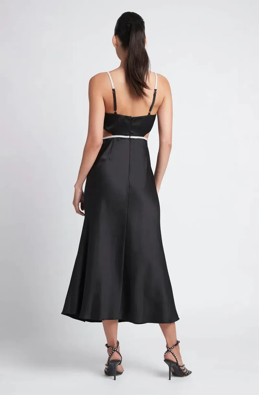 Sheike Kendall Midi Dress Black Size 8 for rent on The Volte - main image