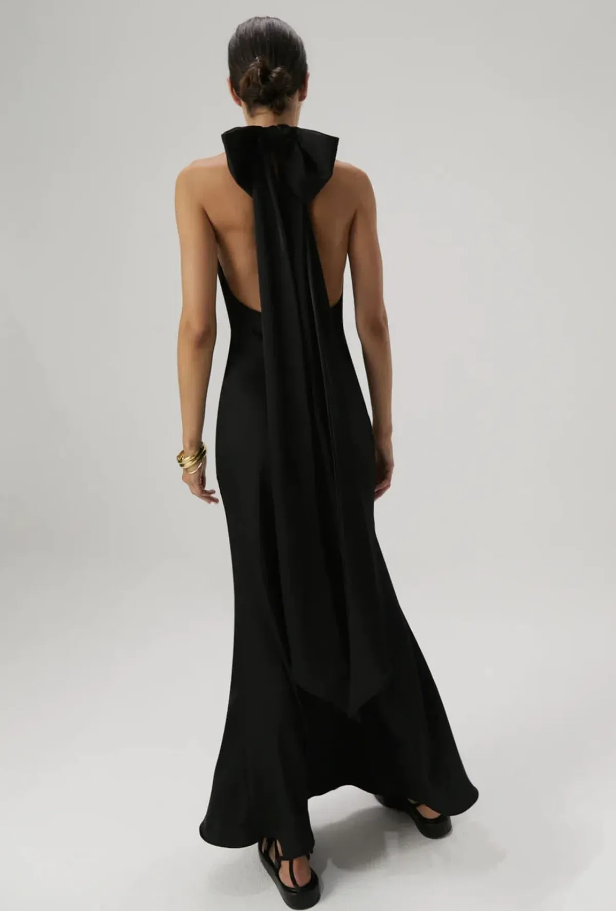 Misha Evianna Gown Black Size 8/S - Image 3