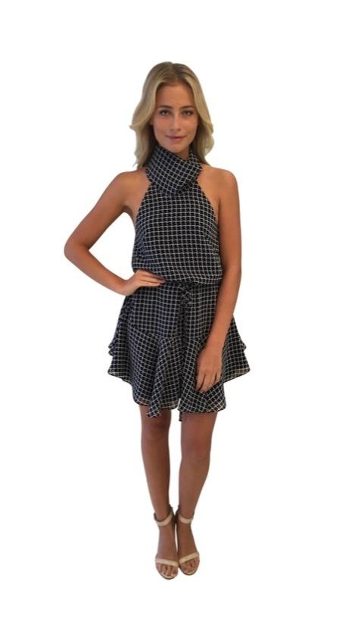 Shona Joy La Niña High Neck Drawstring Dress - Image 1