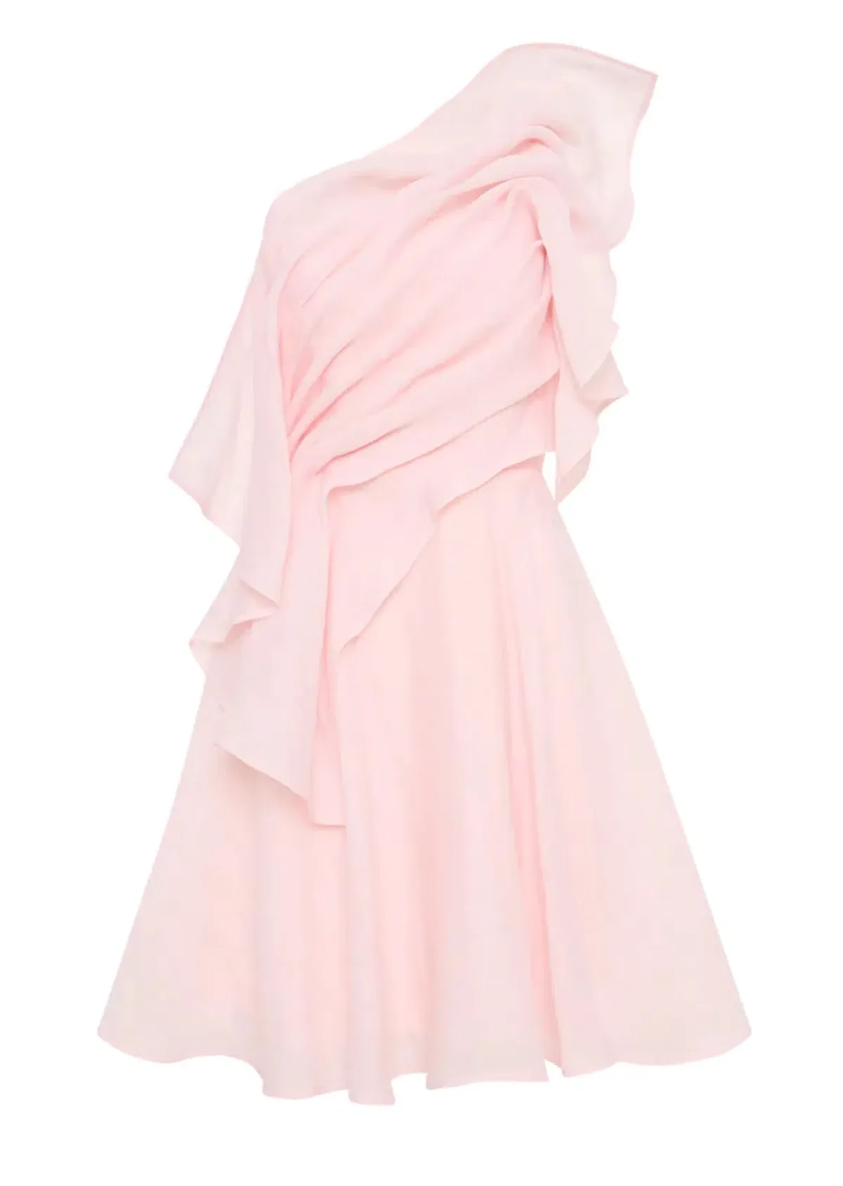 Aje Genesis Mini Dress in Soft Pink Size 6 - Image 5