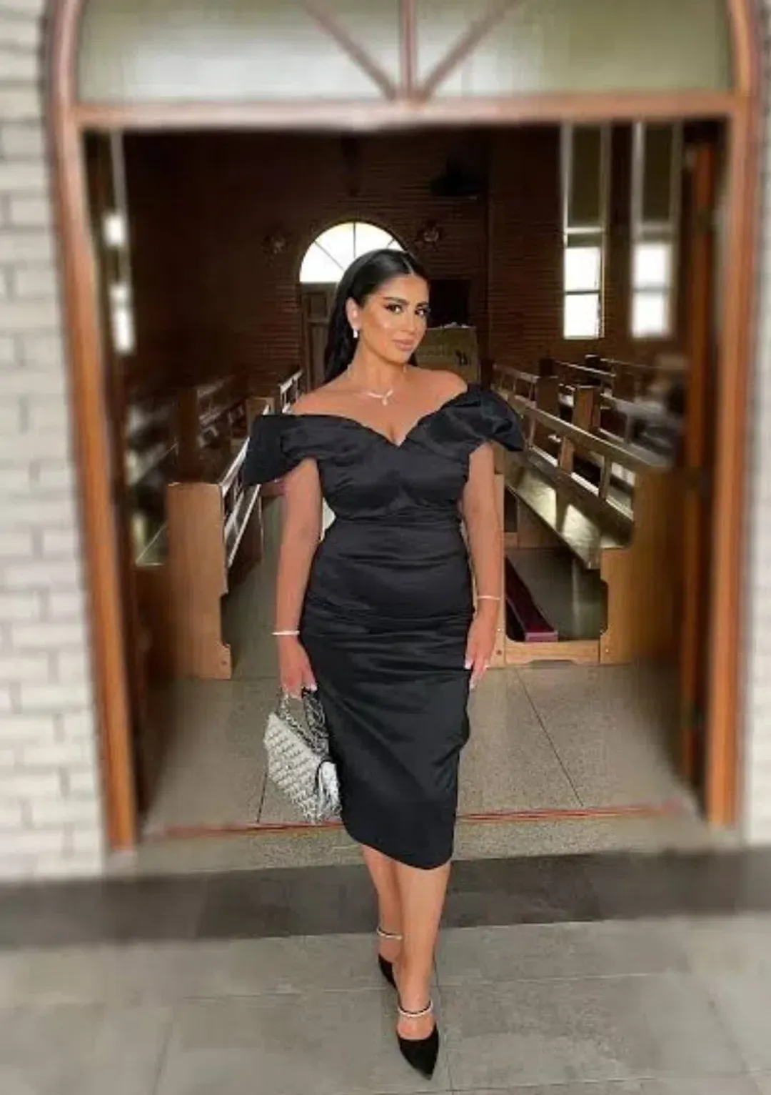 Rachel Gilbert Frey Midi Dress Black 5/AU16 for rent on The Volte - main image