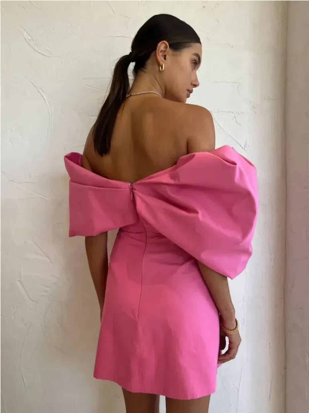 Rachel Gilbert Xavier Mini Dress Pink Size 3 / AU 12 for rent on The Volte - main image