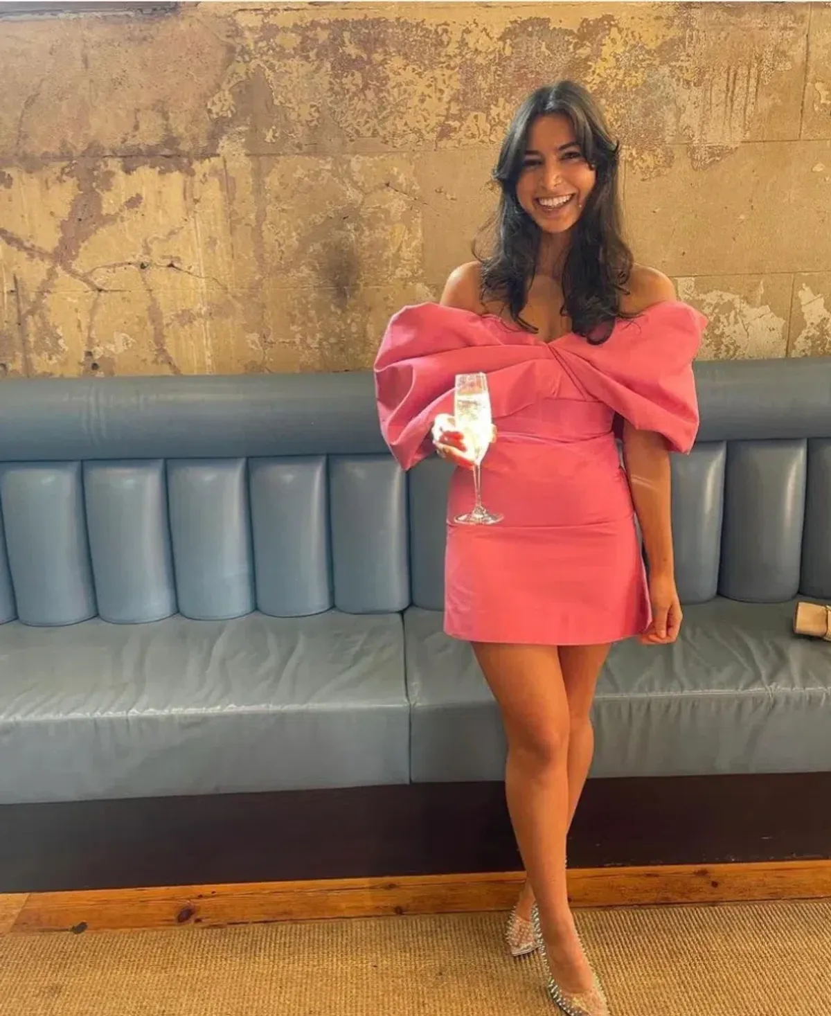 Rachel Gilbert Xavier Mini Dress Pink Size 3 / AU 12 - Image 4