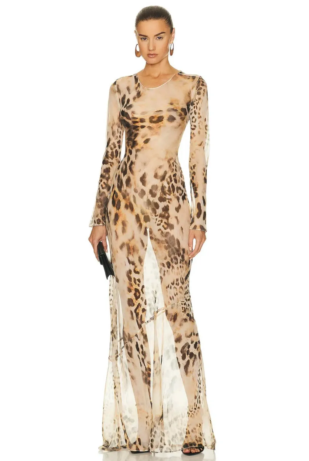 Retrofete Vienna Maxi Dress Vintage Cheetah Size 8 for rent on The Volte - main image