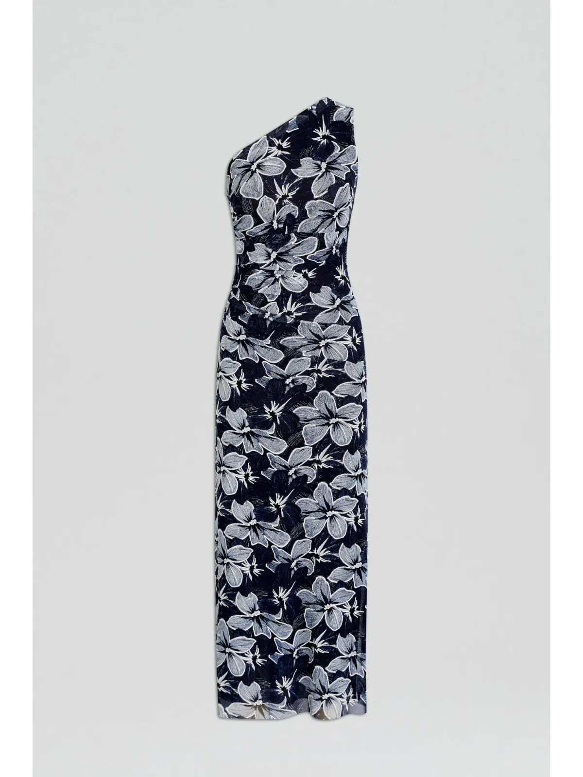 Scanlan Theodore Italian Floral Mesh Dress Navy Size AU 6 - Image 4