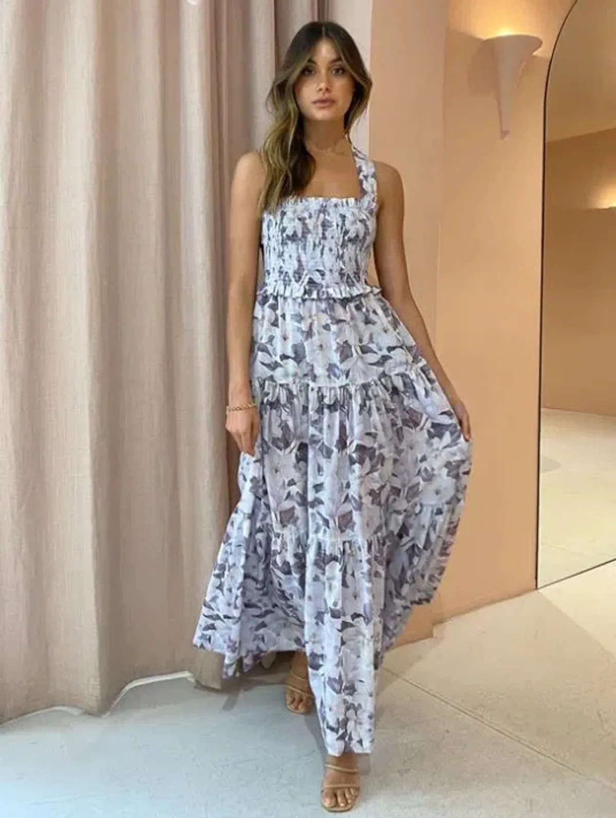 Bec & Bridge Gardenia Cotton Maxi Dress Multi Size AU 8 - Image 1