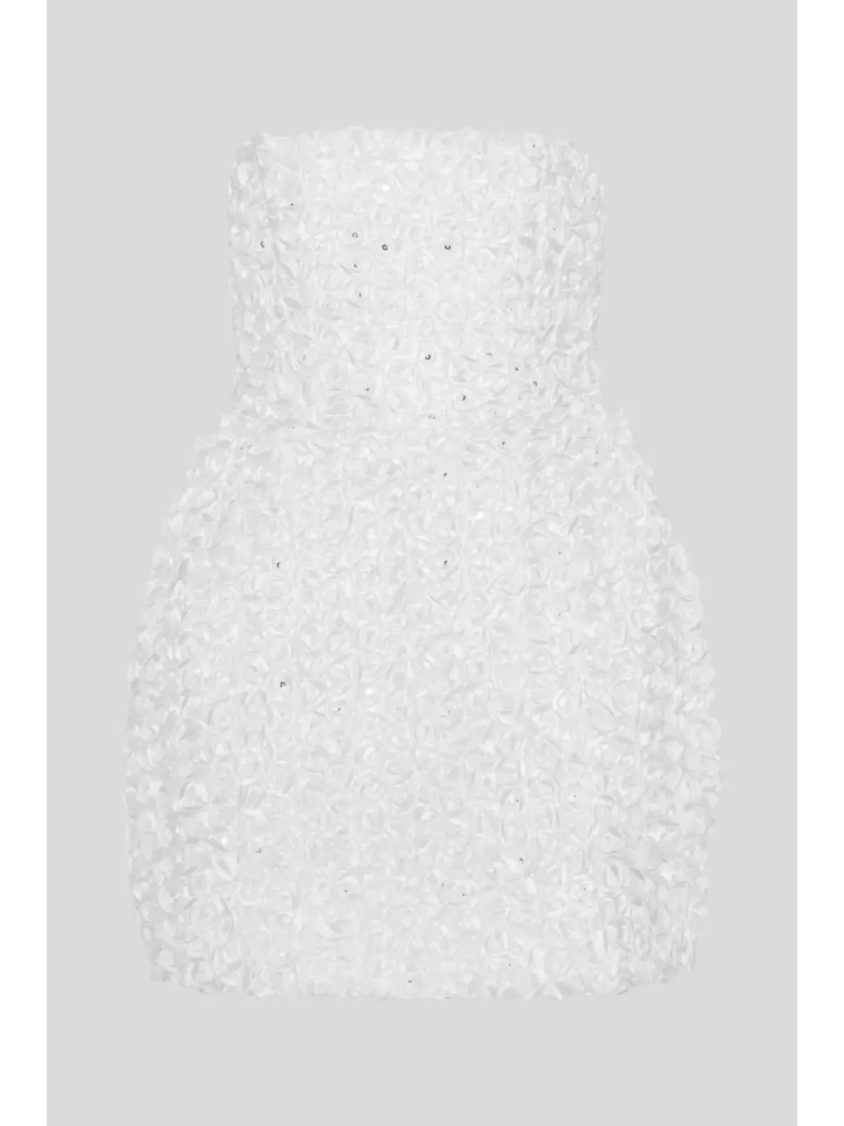 Rotate Birger Christensen 3D Flower Mini Dress White Size AU 8 - Image 4