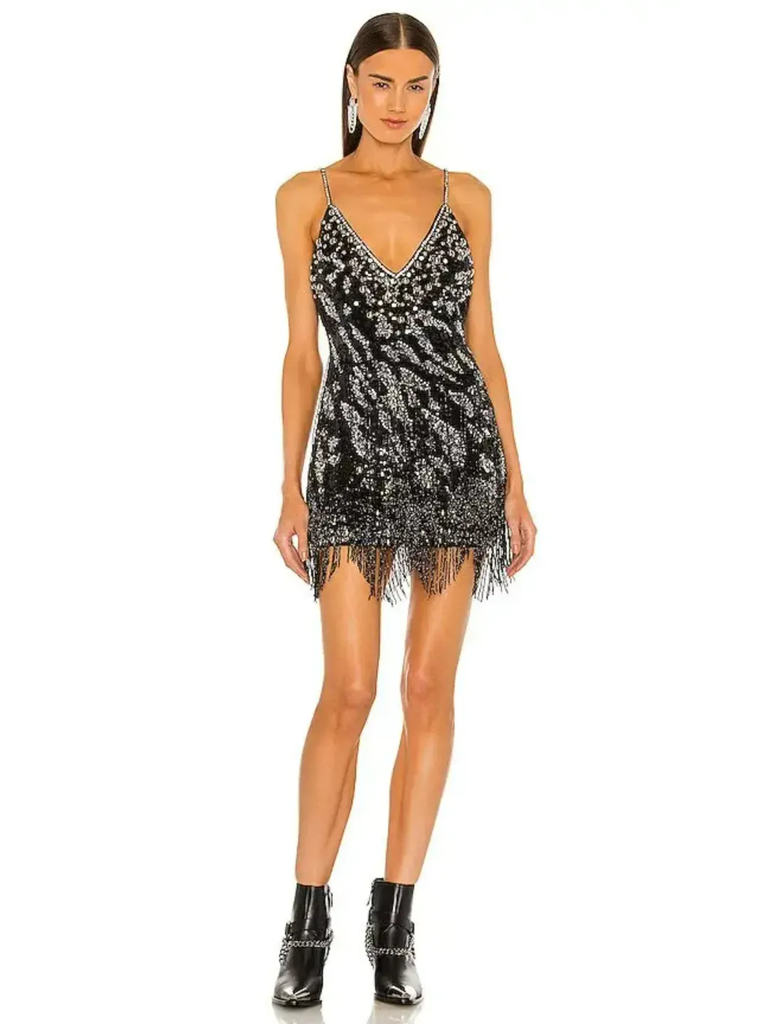 Dundas X Revolve Joan Embellished Mini Dress Size S / AU 8 for rent on The Volte - main image