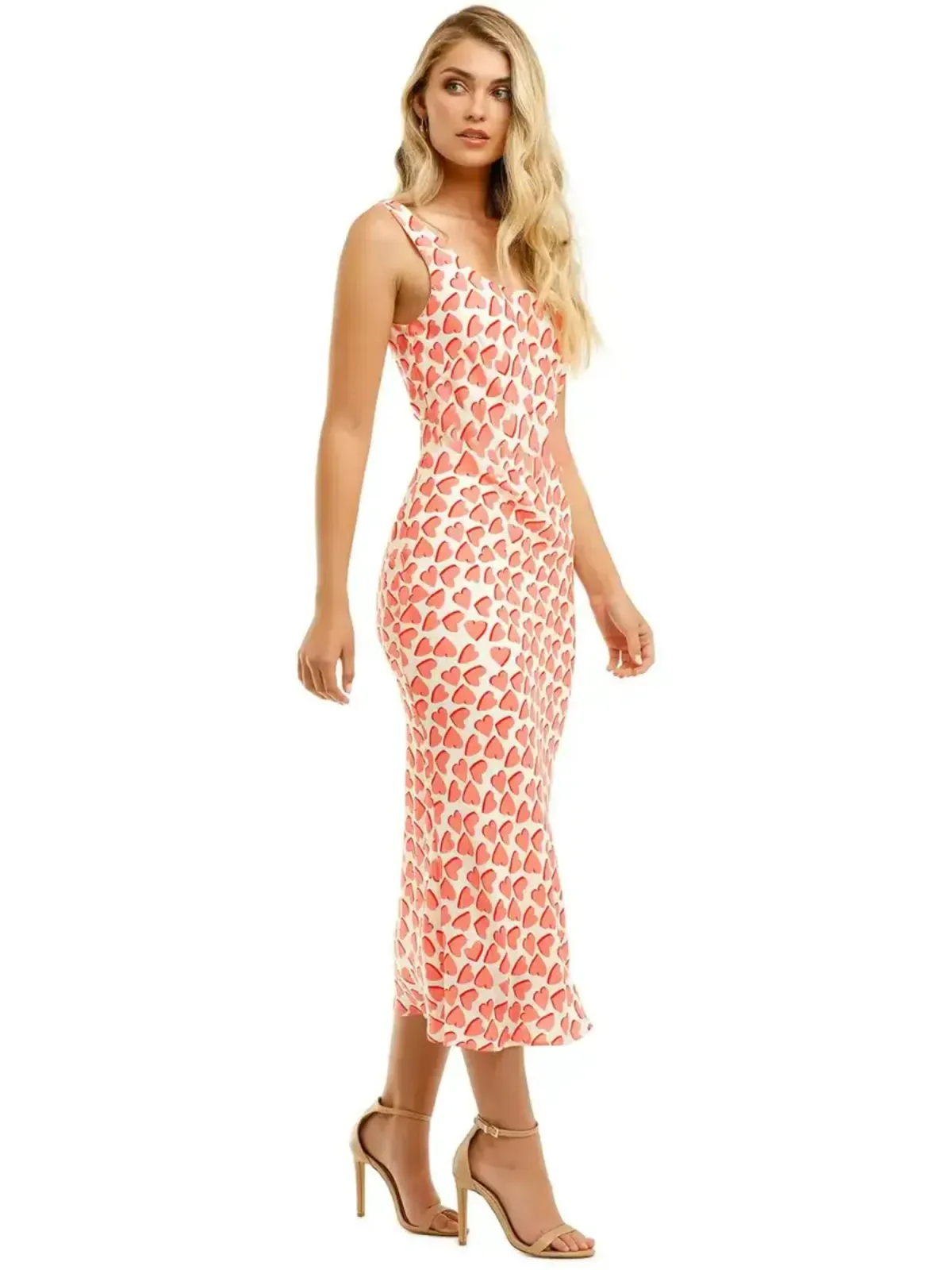 Rebecca Vallance Hotel Beau Slip Dress Pink Print Size AU 6 - Image 2