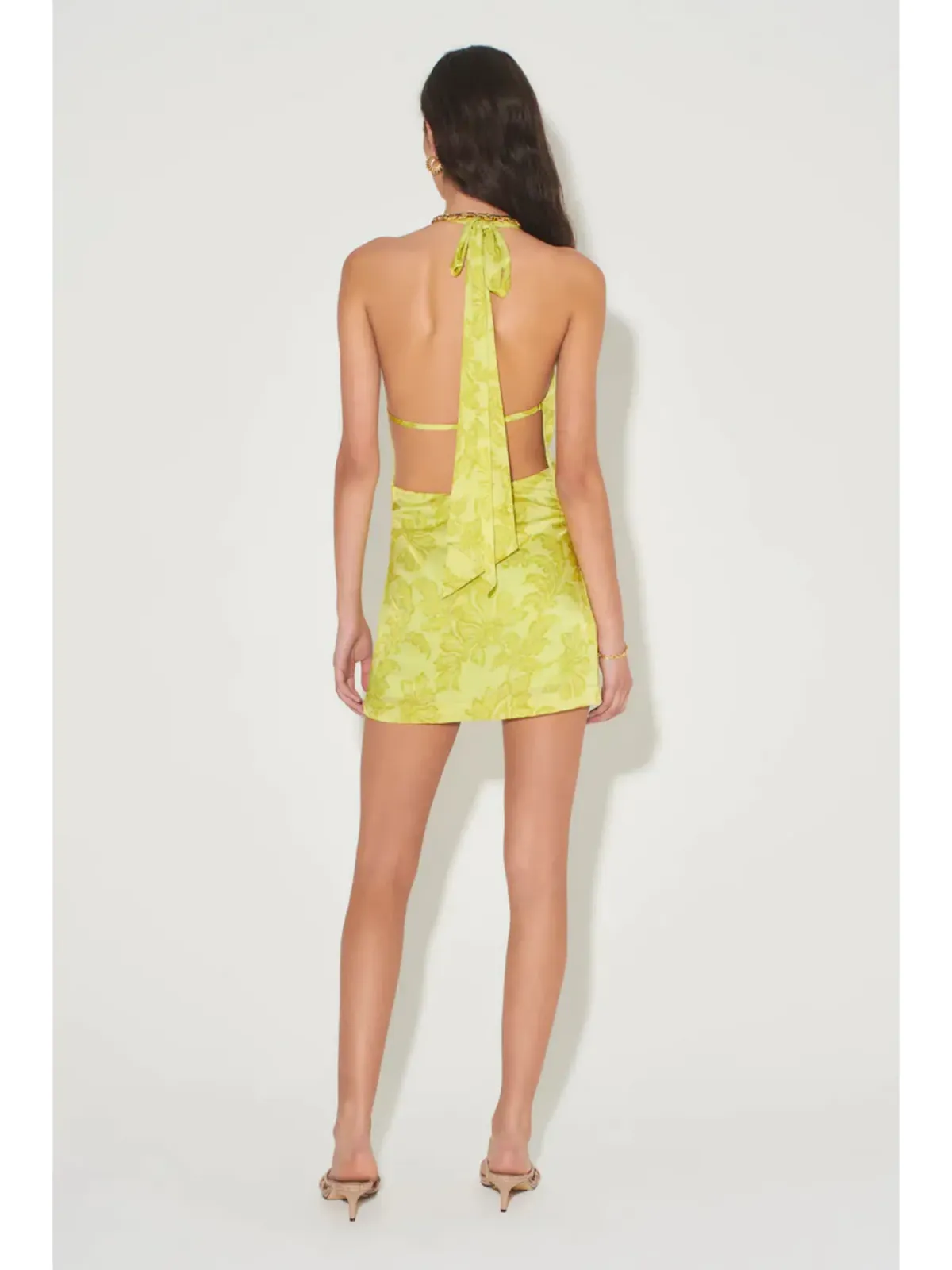 Hansen & Gretel Tenzing Mini Dress Paradise Green Size AU 6 - Image 3