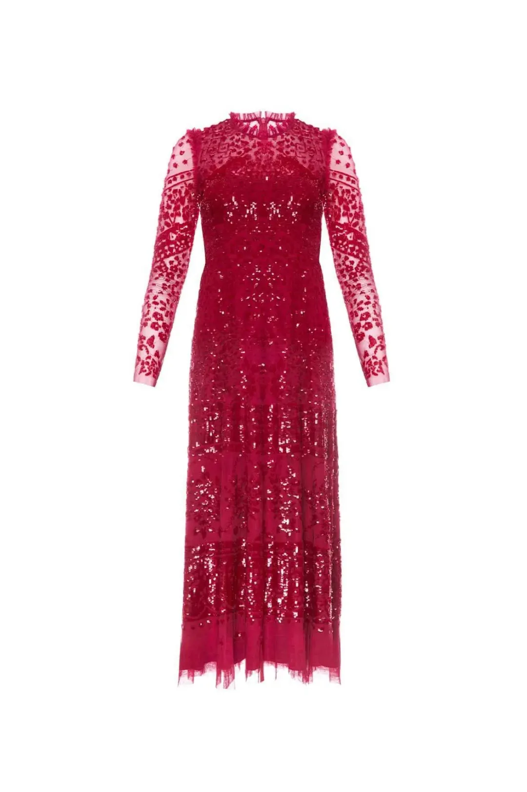 Needle and Thread Aurora Ballerina Dress Red Size 10 for rent on The Volte - main image