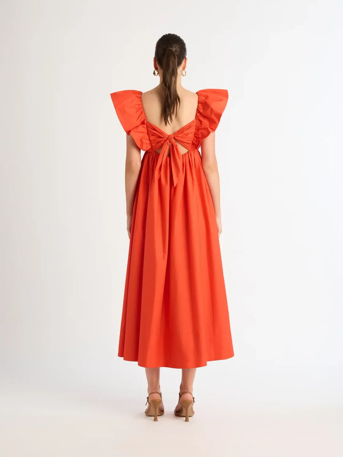 Sheike Bermuda Maxi Dress Orange Size 19 - Image 3