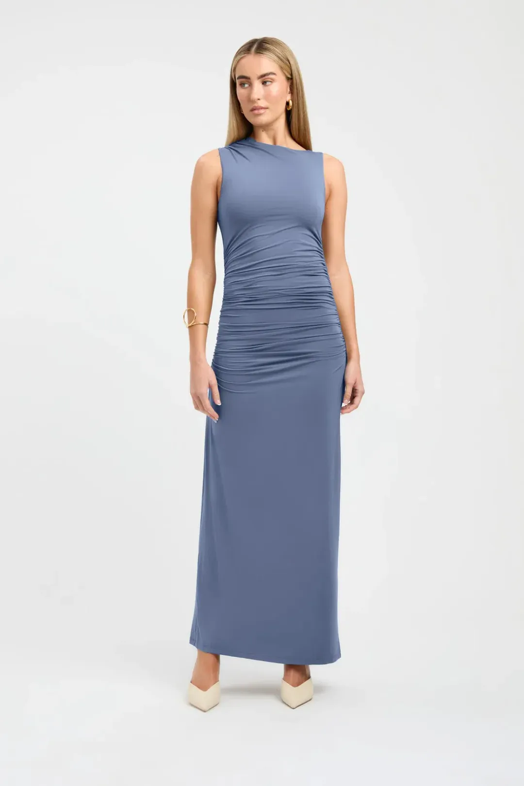 Kookai Alannah Maxi Dress Blue Size 8  for rent on The Volte - main image