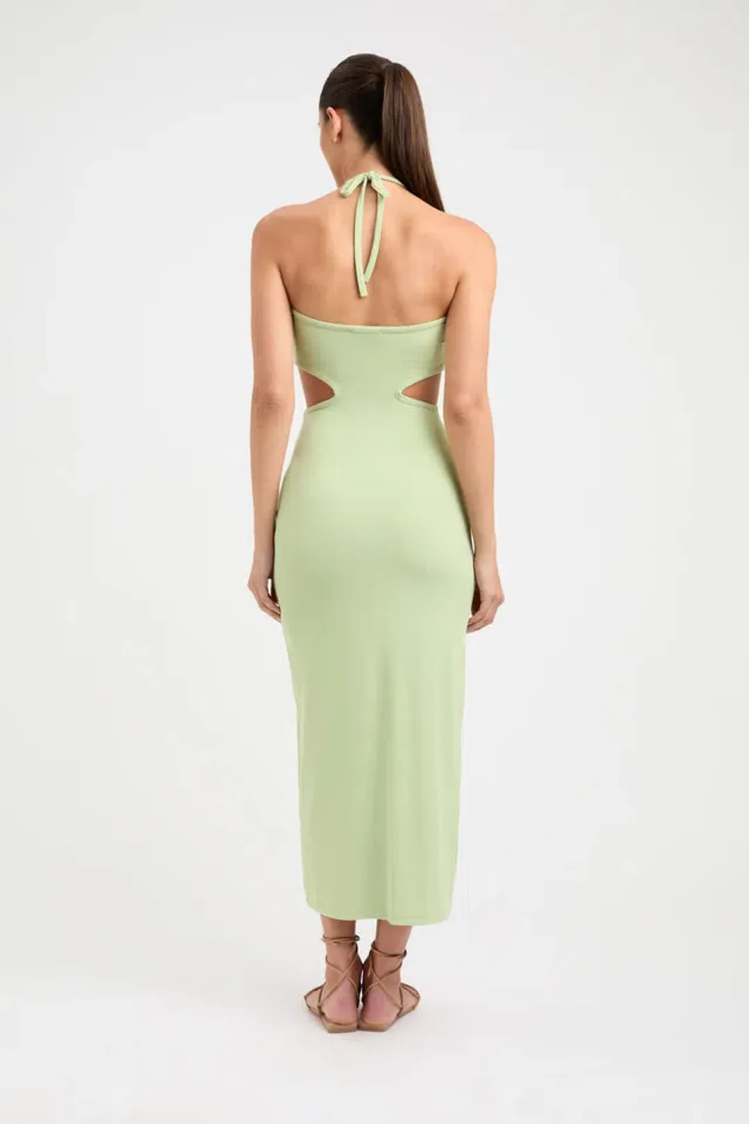 Kookai Alia Midi Dress Green Size 10 for rent on The Volte - main image