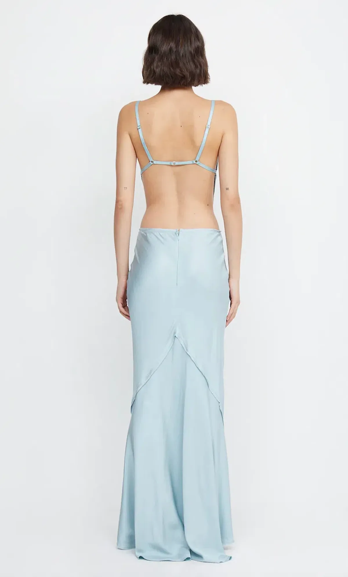 Bec & Bridge Diamond Days Strap Cropped Top & Evangeline Maxi Skirt Set Blue Size 8 / AU 8 - Image 4