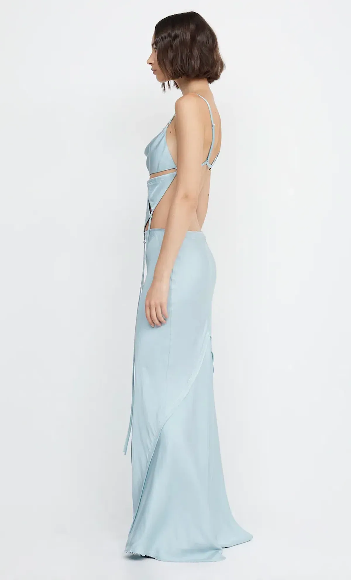 Bec & Bridge Diamond Days Strap Cropped Top & Evangeline Maxi Skirt Set Blue Size 8 / AU 8 - Image 2