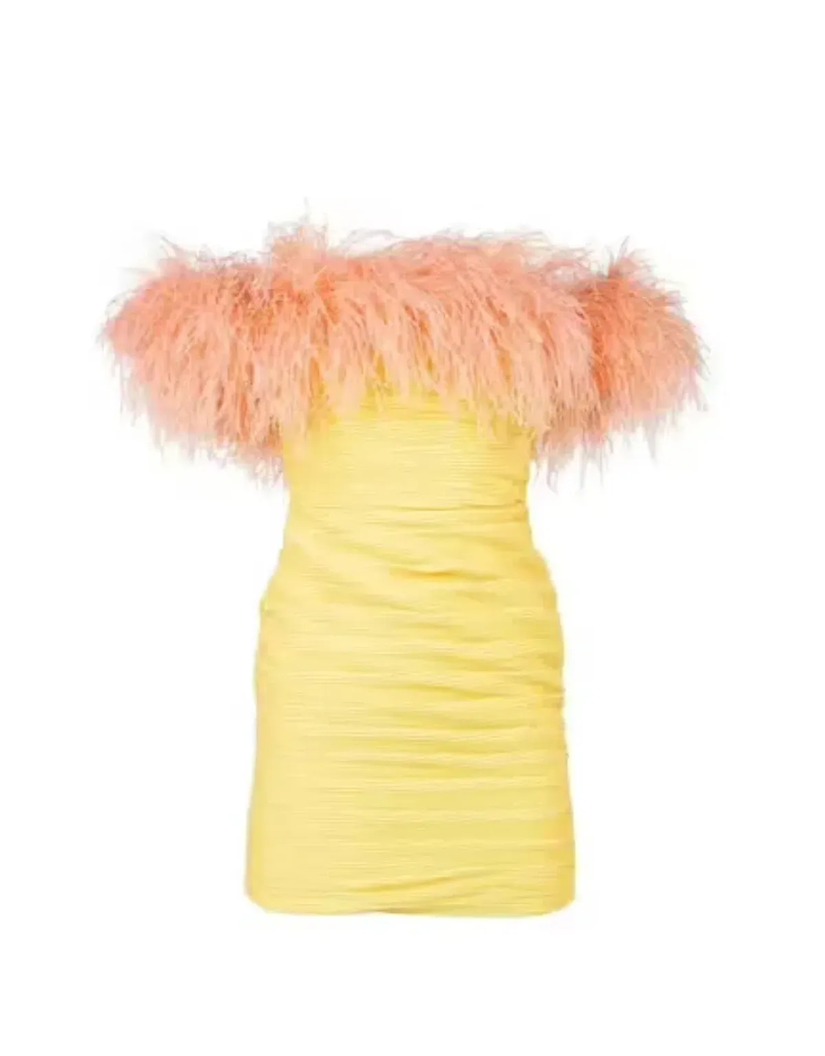 Rachel Gilbert Zion Mini Dress Yellow Size 4/AU14  - Image 4