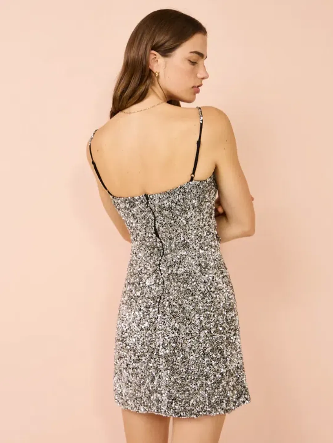 Rachel Gilbert Corrie Mini In Silver Size 8 for rent on The Volte - main image